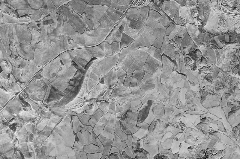 Ortofoto de 1956-1957 del núcleo de Larraga