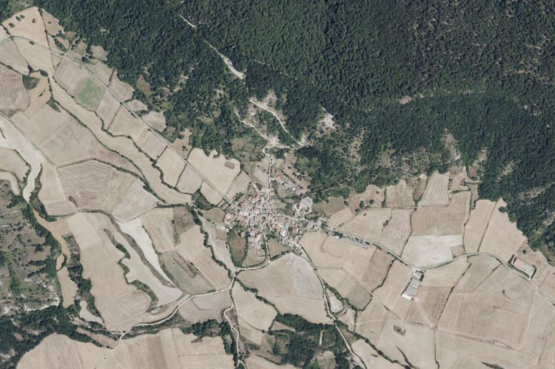 Ortofoto actual del núcleo de Larraona