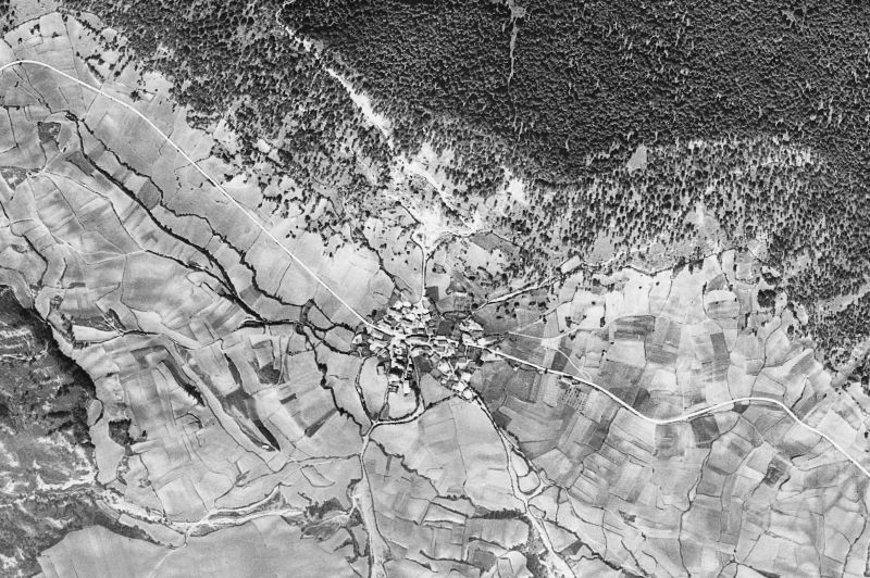 Ortofoto de 1956-1957 del núcleo de Larraona