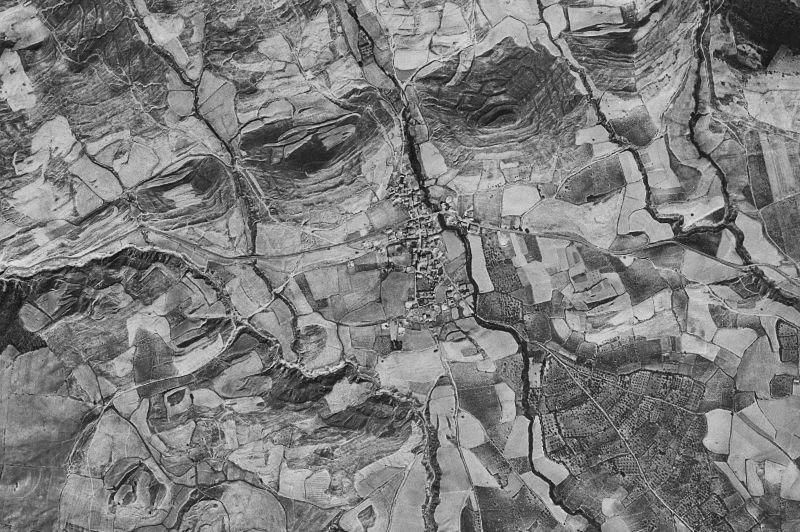 Ortofoto de 1956-1957 del núcleo de Lerga