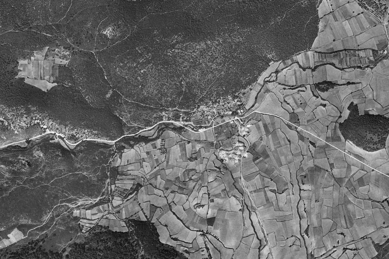 Ortofoto de 1956-1957 del núcleo de Marañón