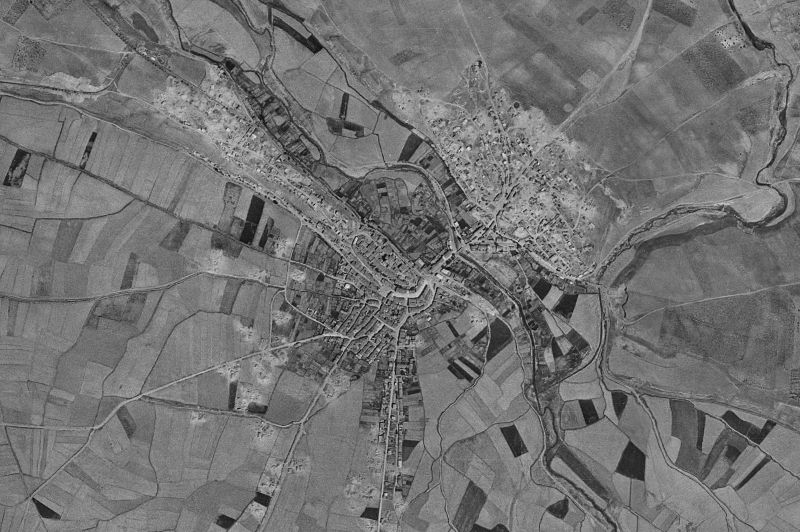Ortofoto de 1956-1957 del núcleo de Mendavia