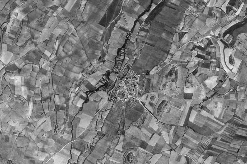 Ortofoto de 1956-1957 del núcleo de Muruzábal