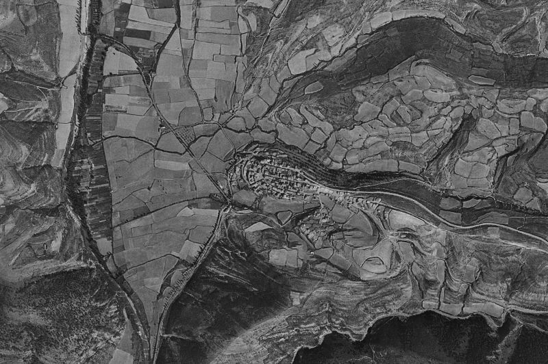 Ortofoto de 1956-1957 del núcleo de Navascués/Nabaskoze
