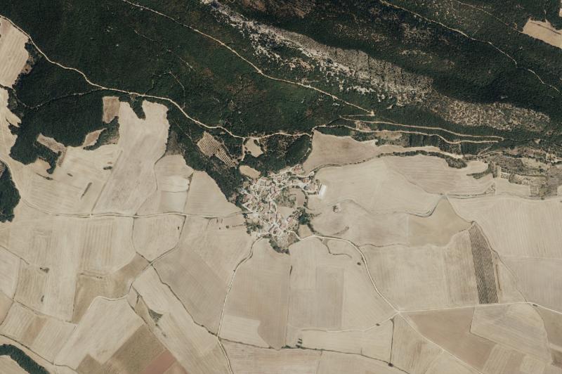 Ortofoto actual del núcleo de Nazar