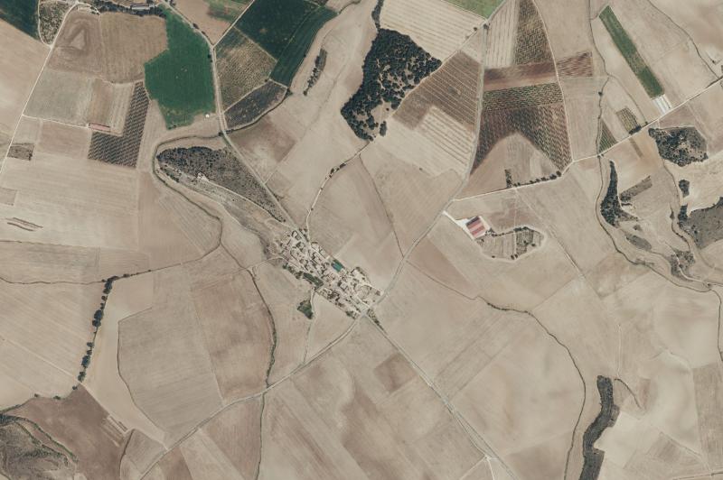 Ortofoto actual del núcleo de Oco