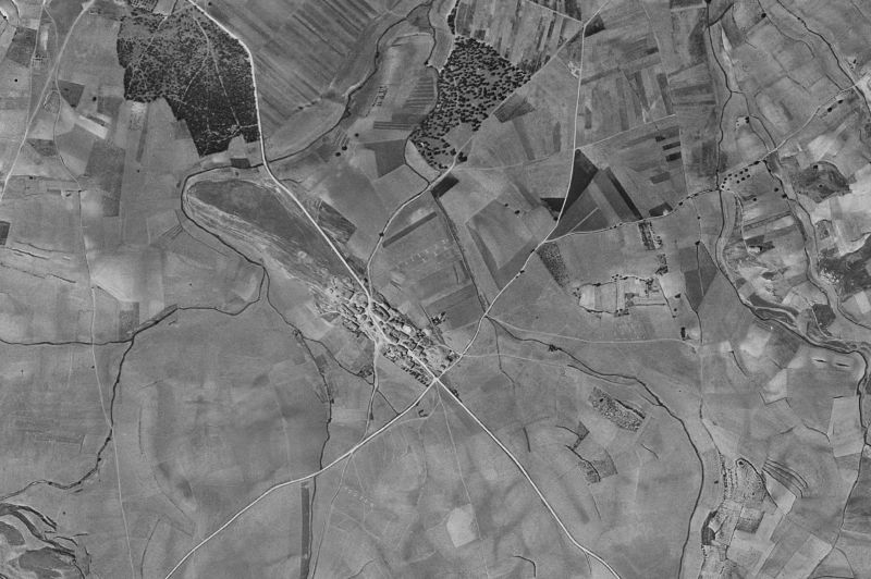 Ortofoto de 1956-1957 del núcleo de Oco
