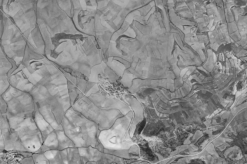 Ortofoto de 1956-1957 del núcleo de Olejua