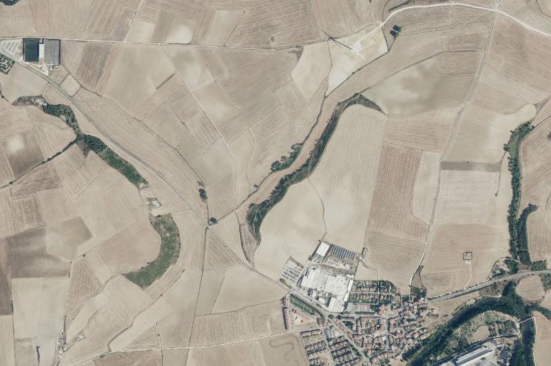 Ortofoto actual del núcleo de Cendea de Olza/Oltza Zendea