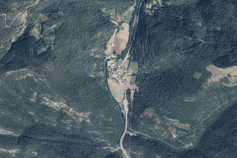 Ortofoto actual del núcleo de Oronz/Orontze