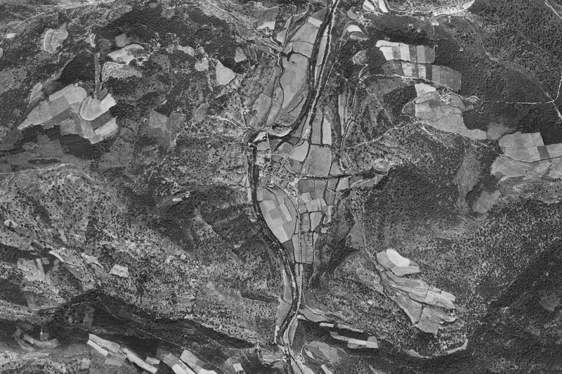 Ortofoto de 1956-1957 del núcleo de Oronz/Orontze