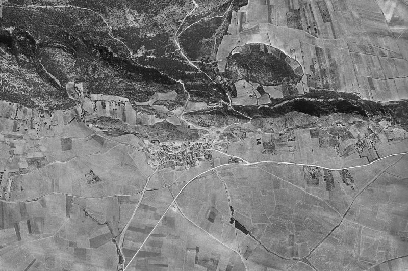 Ortofoto de 1956-1957 del núcleo de Piedramillera