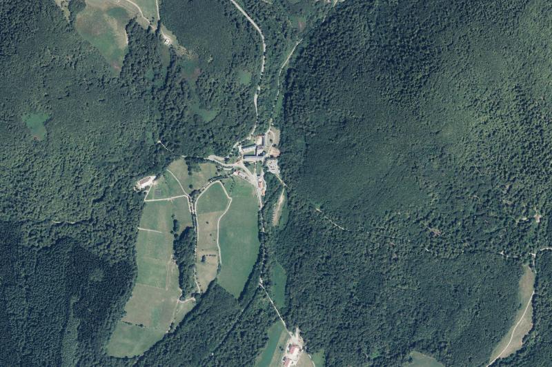 Ortofoto actual del núcleo de Orreaga/Roncesvalles