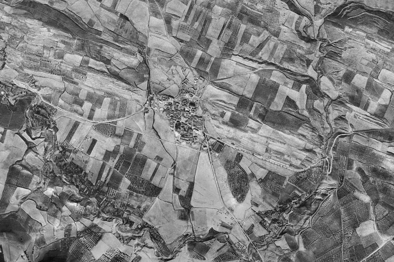 Ortofoto de 1956-1957 del núcleo de Sada