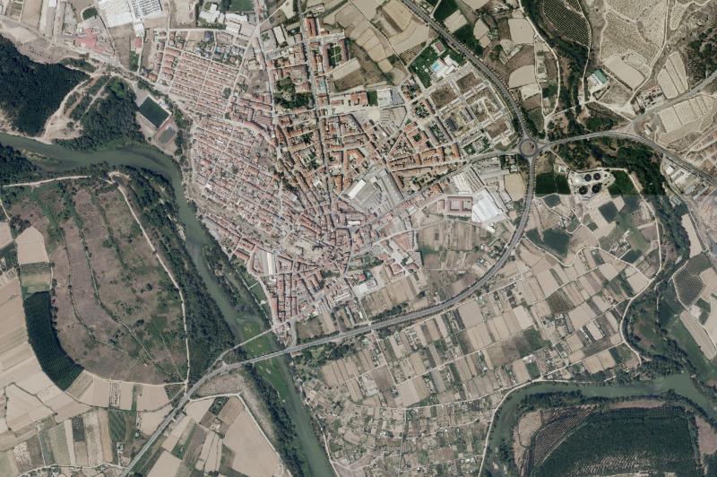 Ortofoto actual del núcleo de San Adrián