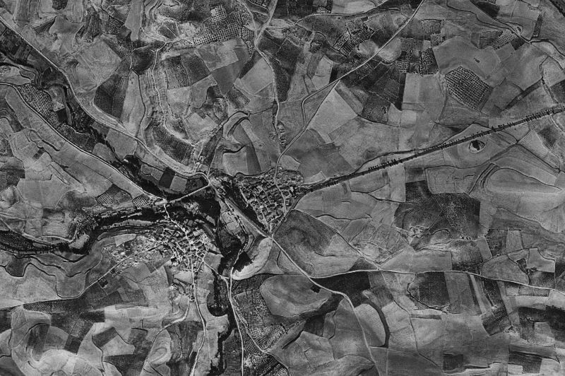 Ortofoto de 1956-1957 del núcleo de Sansol