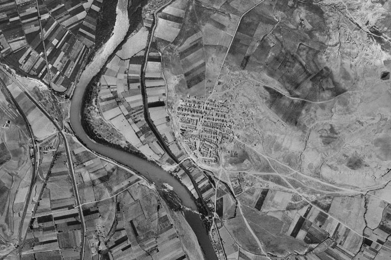 Ortofoto de 1956-1957 del núcleo de Sartaguda