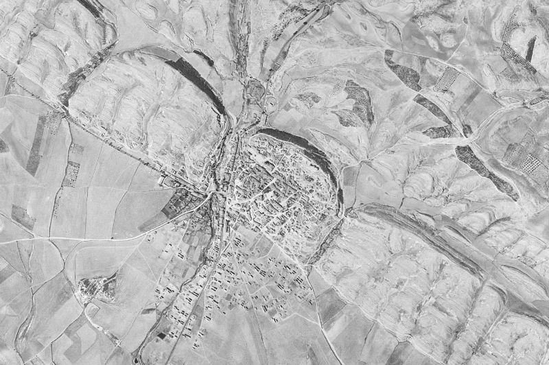 Ortofoto de 1956-1957 del núcleo de Sesma