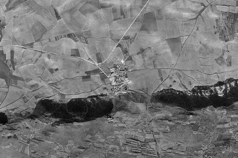 Ortofoto de 1956-1957 del núcleo de Sorlada