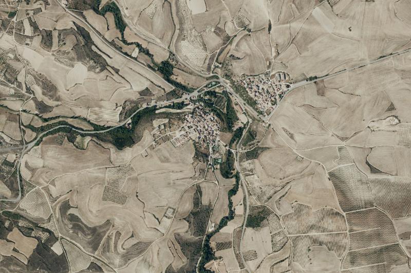 Ortofoto actual del núcleo de Torres del Río