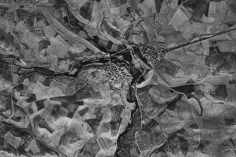 Ortofoto de 1956-1957 del núcleo de Torres del Río