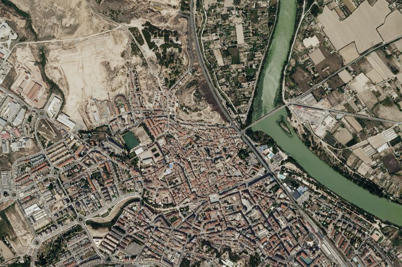 Ortofoto actual del núcleo de Tudela