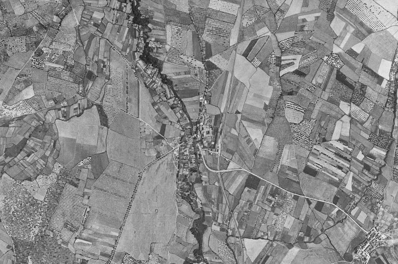 Ortofoto de 1956-1957 del núcleo de Tulebras
