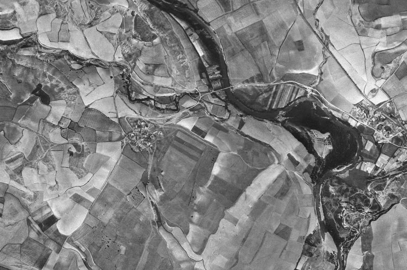 Ortofoto de 1956-1957 del núcleo de Urraul Bajo