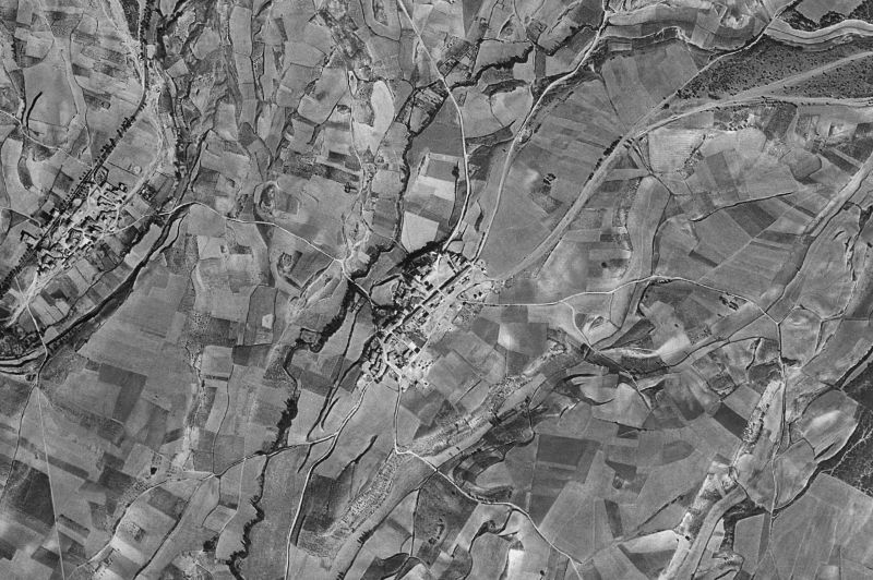 Ortofoto de 1956-1957 del núcleo de Uterga