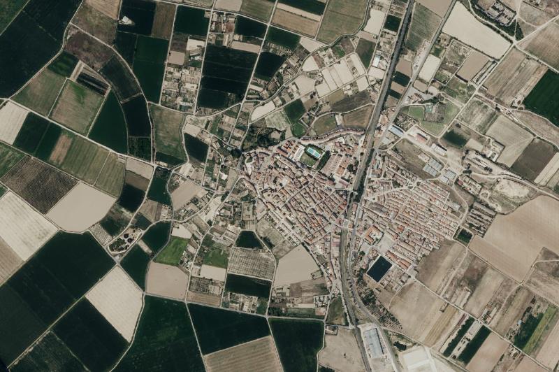 Ortofoto actual del núcleo de Villafranca