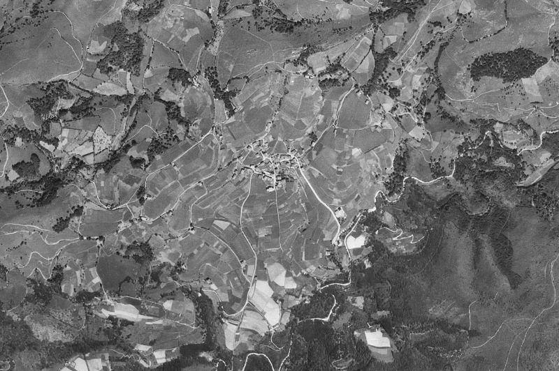 Ortofoto de 1956-1957 del núcleo de Igantzi