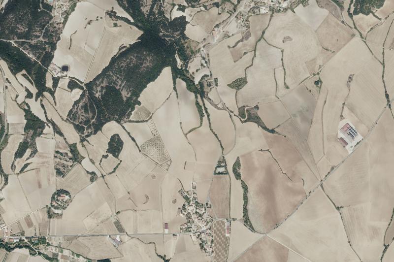 Ortofoto actual del núcleo de Valle de Yerri/Deierri