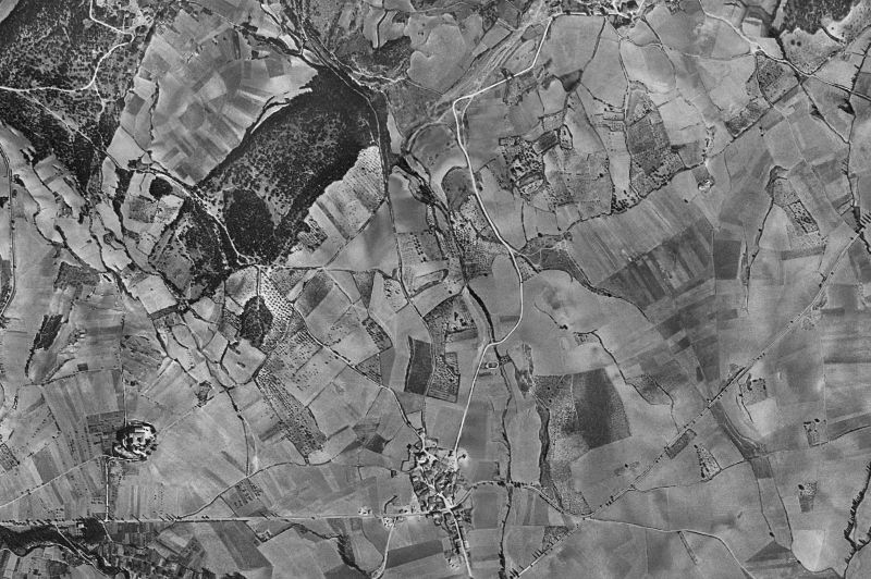 Ortofoto de 1956-1957 del núcleo de Valle de Yerri/Deierri