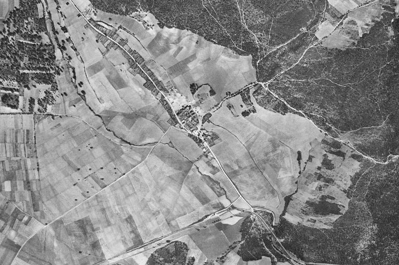 Ortofoto de 1956-1957 del núcleo de Zúñiga