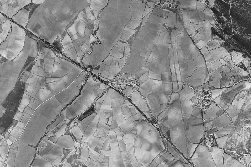 Ortofoto de 1956-1957 del núcleo de Berrioplano/Berriobeiti
