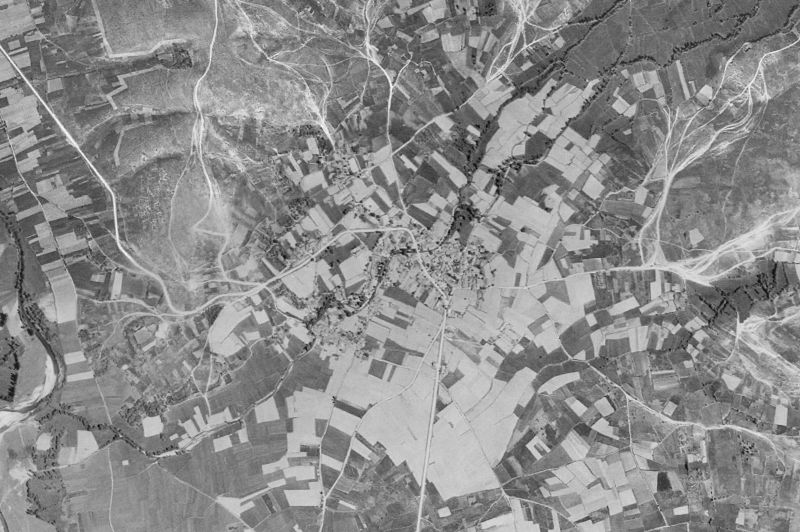 Ortofoto de 1956-1957 del núcleo de Castrelo do Val