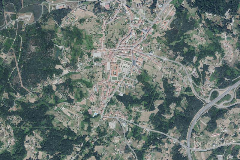 Ortofoto actual del núcleo de Celanova