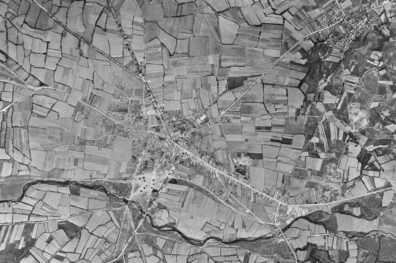 Ortofoto de 1956-1957 del núcleo de Xinzo de Limia