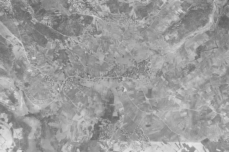 Ortofoto de 1956-1957 del núcleo de Larouco