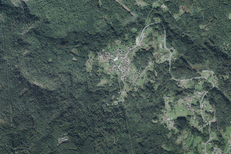 Ortofoto actual del núcleo de Quintela de Leirado