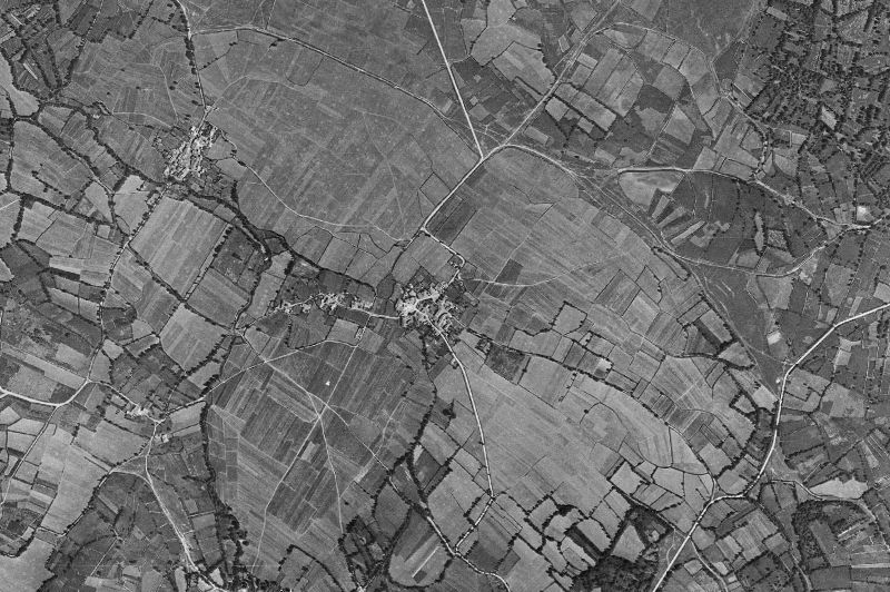 Ortofoto de 1956-1957 del núcleo de Rairiz de Veiga