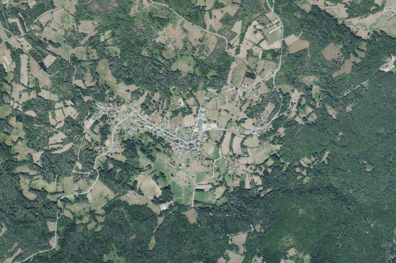 Ortofoto actual del núcleo de San Xoán de Río