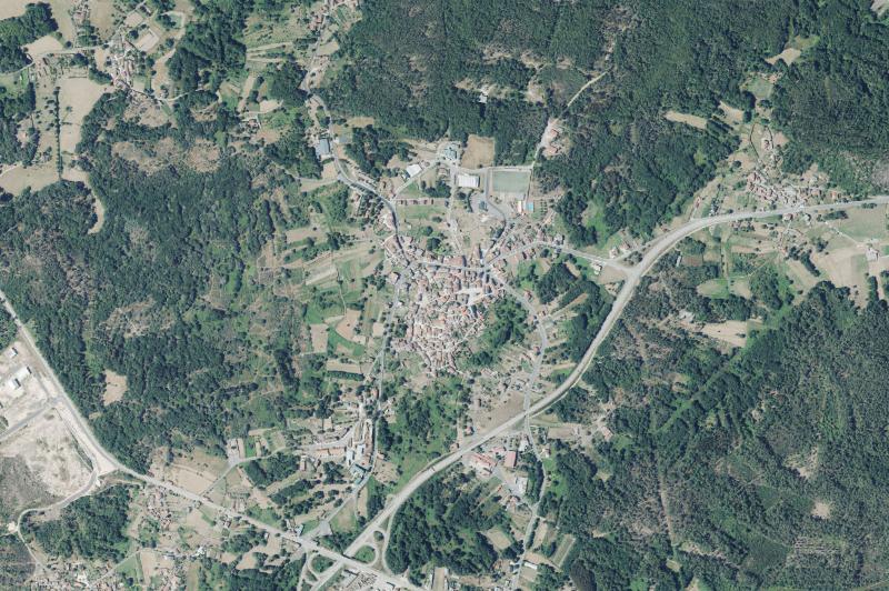 Ortofoto actual del núcleo de San Cristovo de Cea