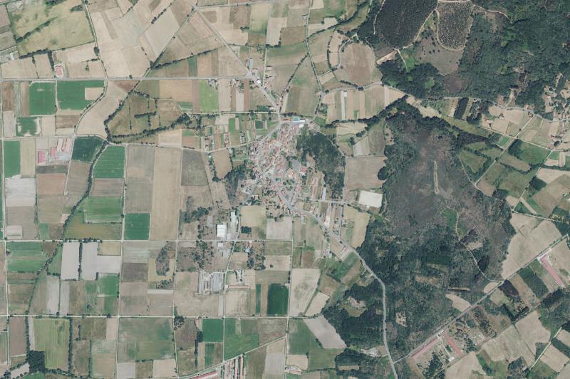 Ortofoto actual del núcleo de Sarreaus