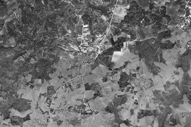 Ortofoto de 1956-1957 del núcleo de Vilamarín