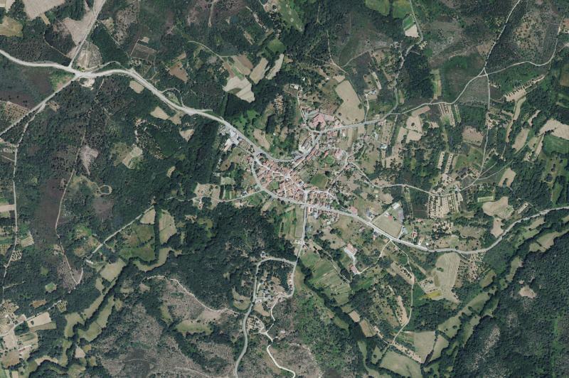Ortofoto actual del núcleo de Vilardevós