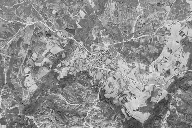 Ortofoto de 1956-1957 del núcleo de Vilardevós