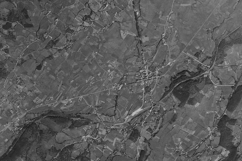 Ortofoto de 1956-1957 del núcleo de Castrillón