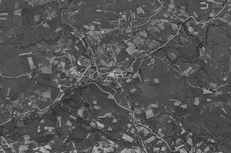 Ortofoto de 1956-1957 del núcleo de Nava