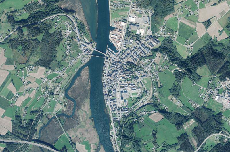 Ortofoto actual del núcleo de Navia